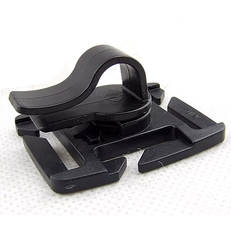 2PCS Rotatable Drinking Tube Clip Molle Hydration Bladder Drinking Straw Tube Trap Hose Webbing Clip for Camelbak-Water Pack Bag